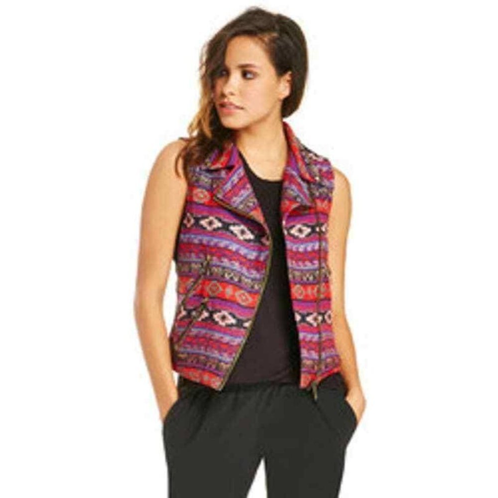 REVOLVE Ethnic Aztec Southwestern Vest Line & Dot